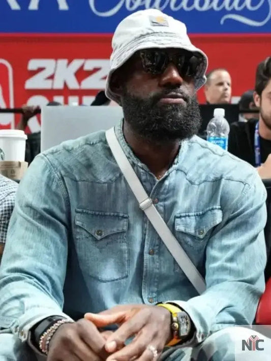 LeBron James 2025 NBA Summer League Denim Shirt