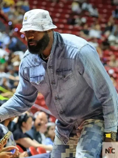 LeBron James 2025 NBA Summer League Denim Shirt