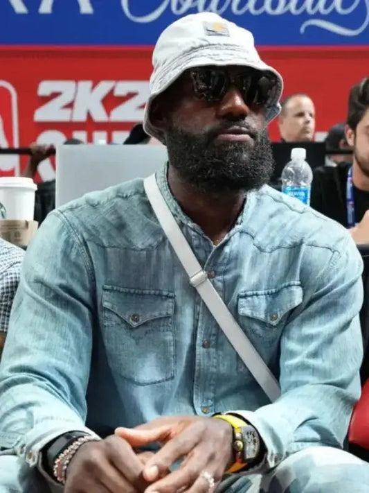 LeBron James 2025 NBA Summer League Denim Shirt