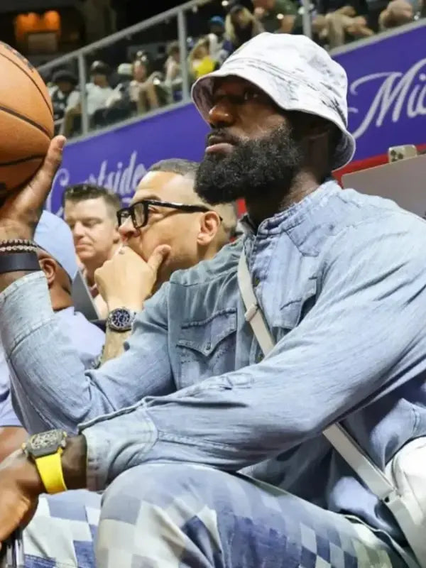 LeBron James 2025 NBA Summer League Denim Shirt