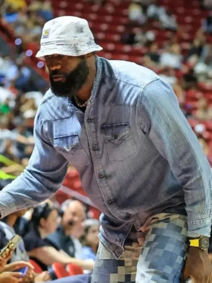 LeBron James 2025 NBA Summer League Denim Shirt