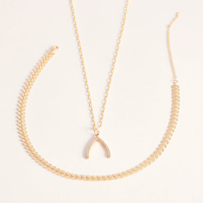 Leafly Wishbone Set