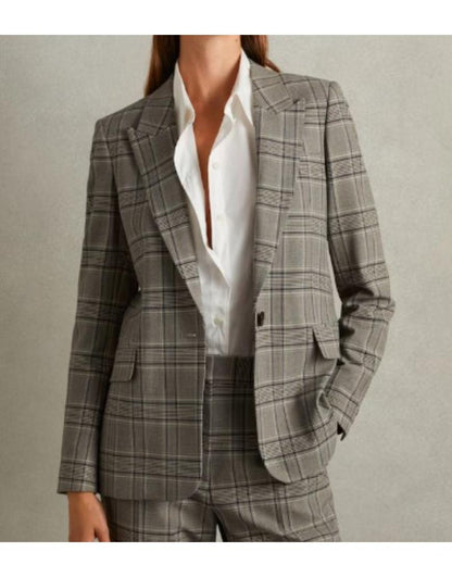 Leanne 2025 Kristen Johnston Plaid Blazer