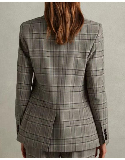 Leanne 2025 Kristen Johnston Plaid Blazer
