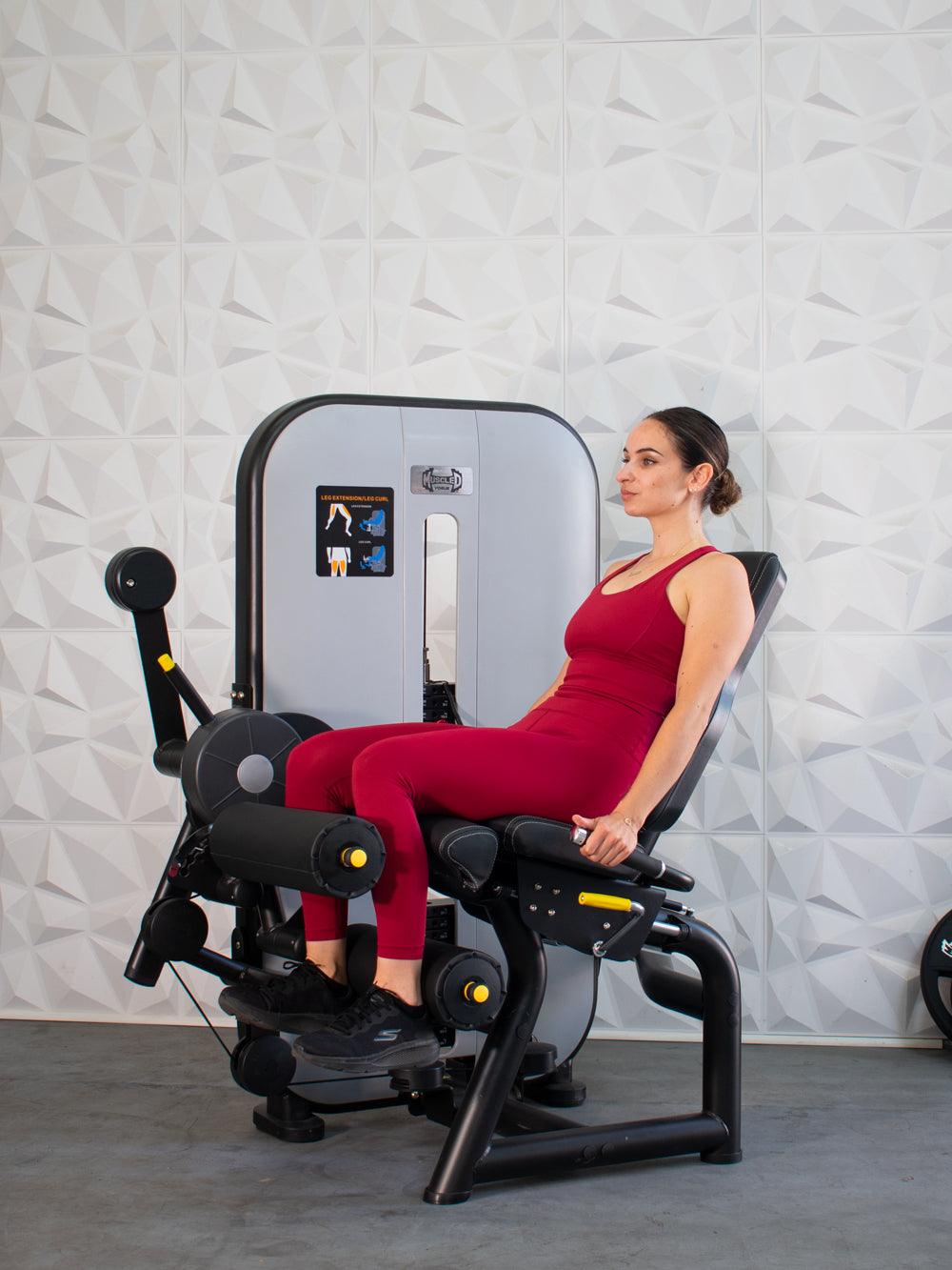 Vogue Selectorized Leg Extension/Seated Leg Curl by Muscle D Fitness