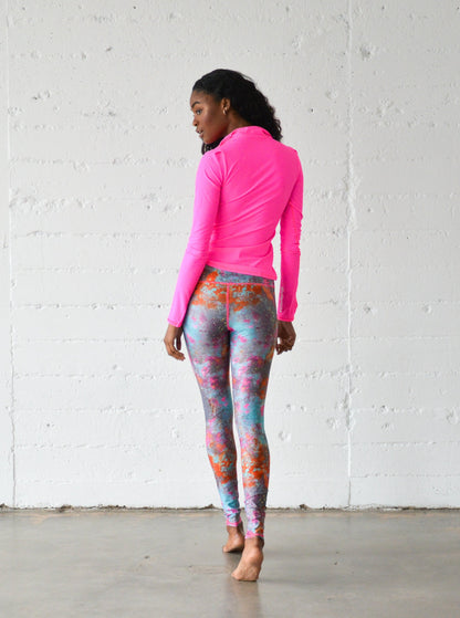 Women's Swim Leggings  - Koi Pond
