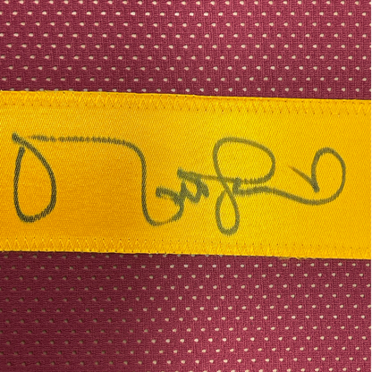 Framed Autographed/Signed Matt Leinart 35x39 USC Southen Cal Red College Football Jersey JSA COA