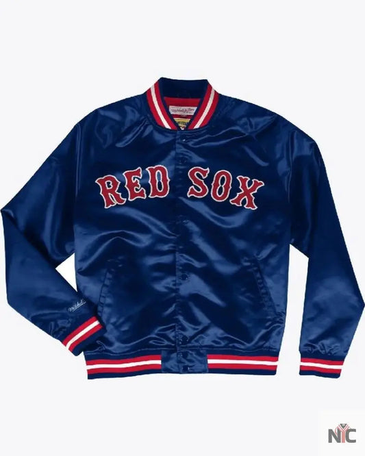 Lightweight Satin Jacket Boston Red Sox