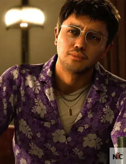 Like A Dragon Infinite Wealth Eric Tomizawa Purple Shirt
