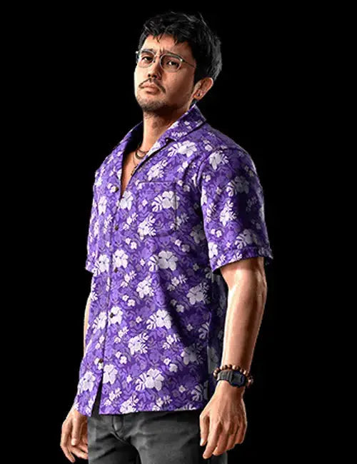 Like A Dragon Infinite Wealth Eric Tomizawa Purple Shirt