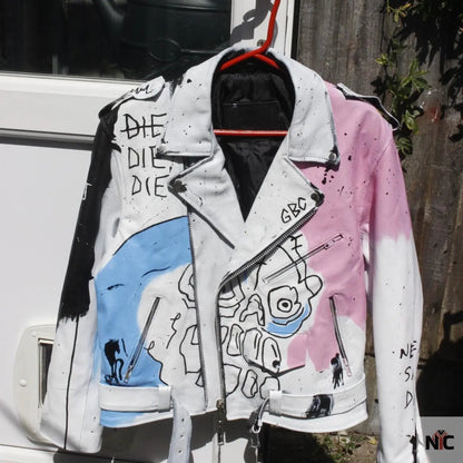 Lil Peep Never Say Die Painted Jacket