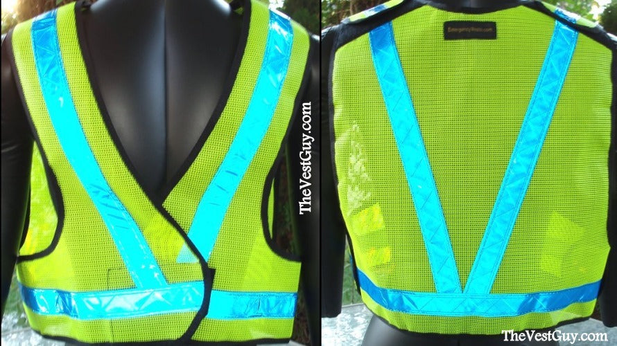 High Visibility 5pt Breakaway Safety Reflective Vest 2