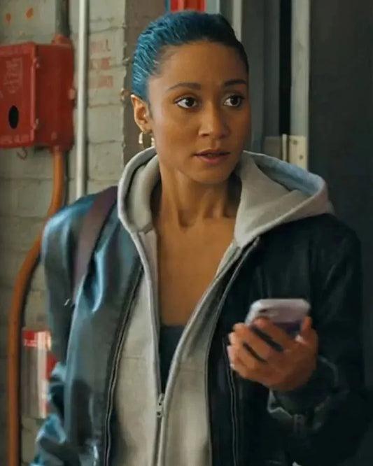Sydney Shandon Sullivan’s Crossing Black Leather Jacket