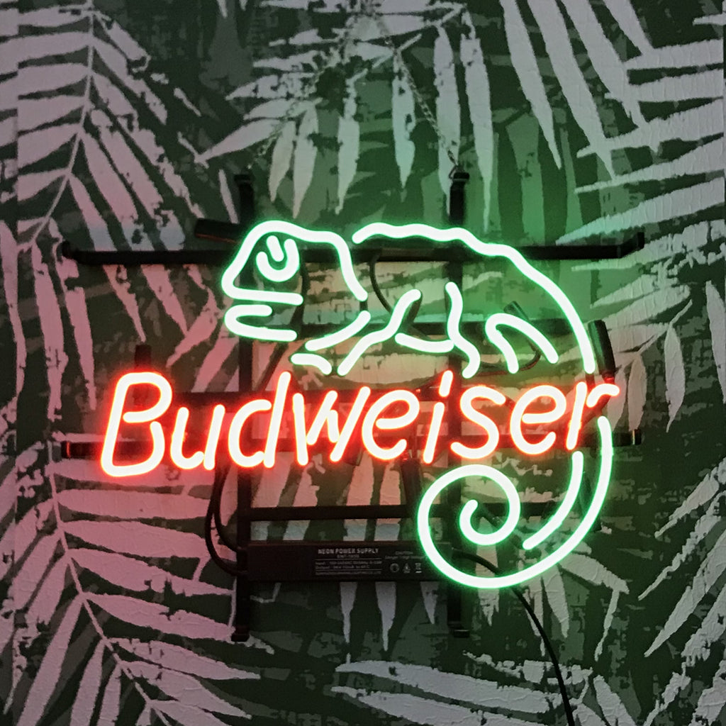 Lizard Budweiser Neon Light Sign