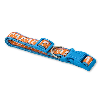 Nylon Dog Collar with Embroidered Llama Design, Adjustable,  Comfortable & Secure Fit