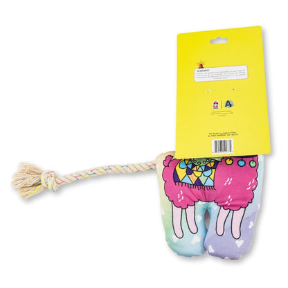 Magical Llama Plush Dog Toy – with Squeaker & Crinkle Paper for Fun Play