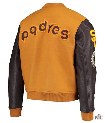 Logo San Diego Padres Full-Zip Varsity Jacket