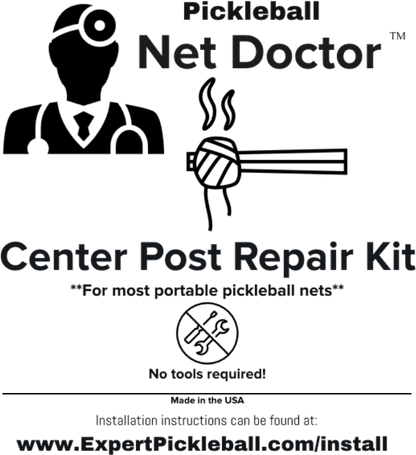 Pickleball Net Doctor (DELUXE Center Post & Pole Sleeve Repair Kit)