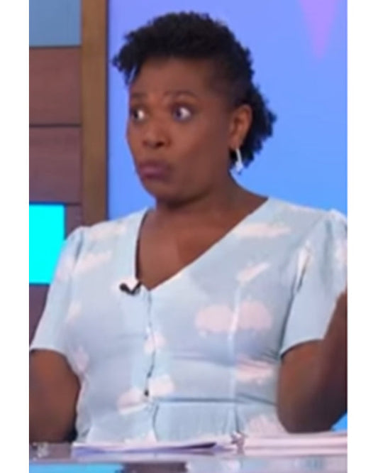 Loose Women 2025 Brenda Edwards Cloud Print Jumpsuit