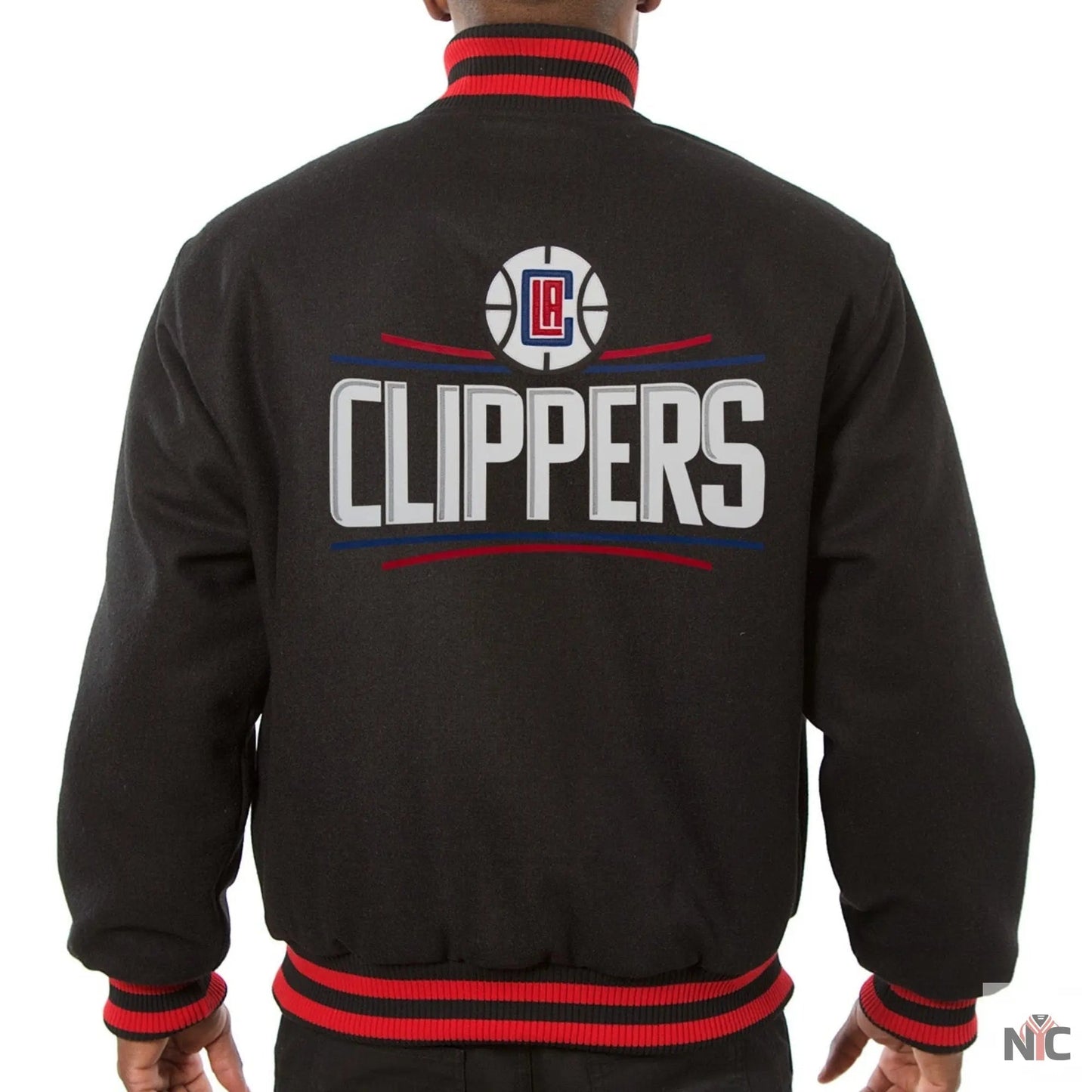 Los Angeles Clippers Black Wool Varsity Jacket