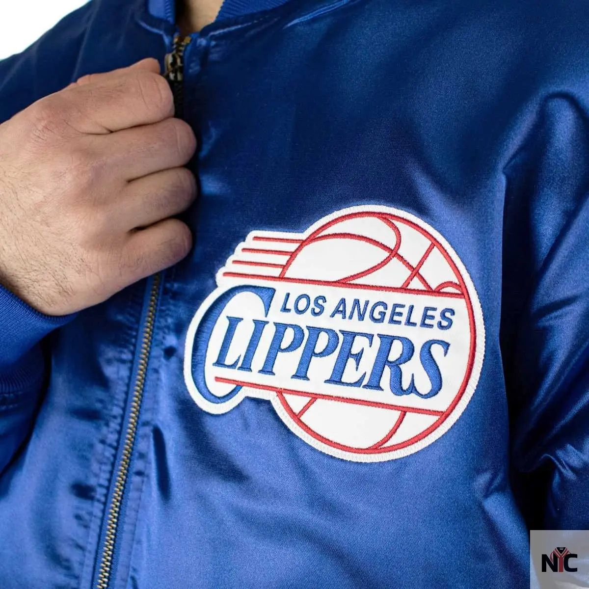 Los Angeles Clippers NBA Heavyweight Satin Jacket