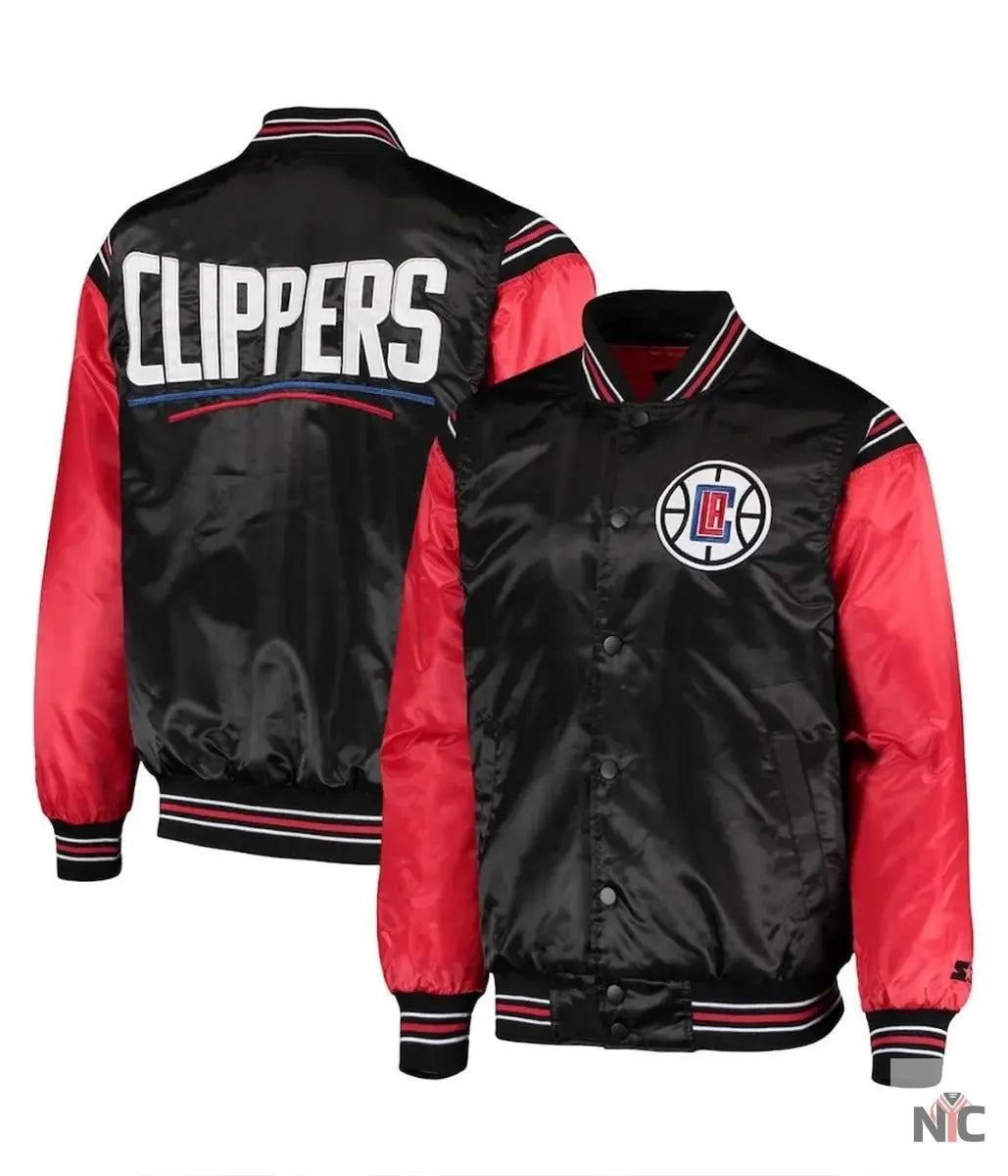 Los Angeles Clippers The Enforcer Black and Red Jacket
