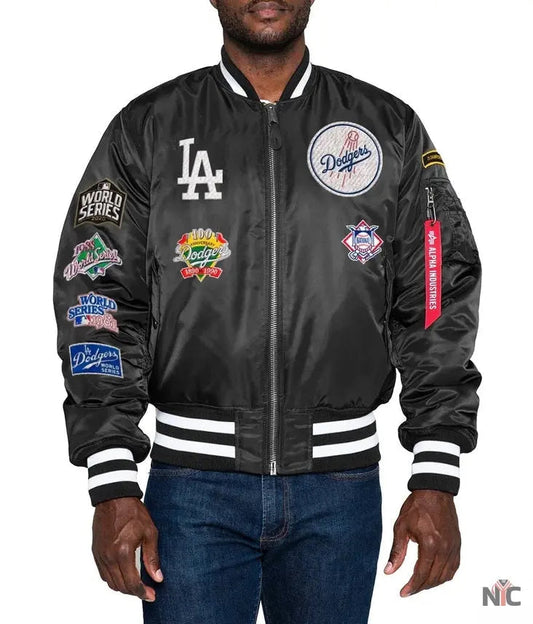 Los Angeles Dodgers Alpha Industries Ma-1 Bomber Jacket