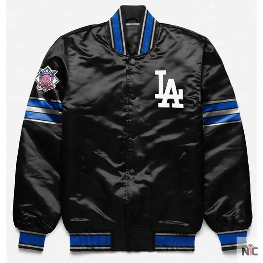 Los Angeles Dodgers Full-Snap Satin Jacket