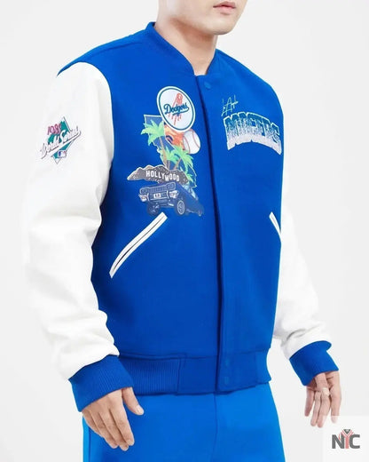 Los Angeles Dodgers Home Town Wool Varsity Jacket