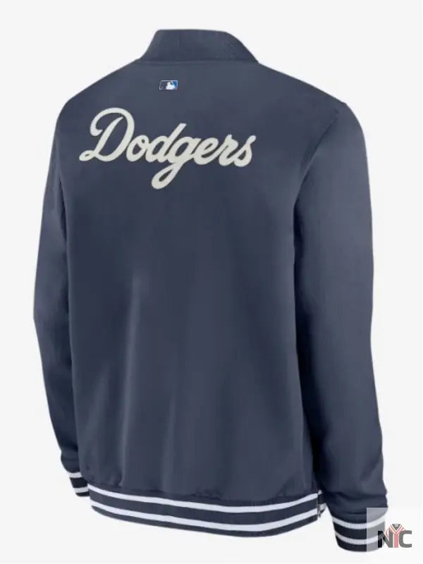 Los Angeles Dodgers Navy City Connect Bomber Jacket