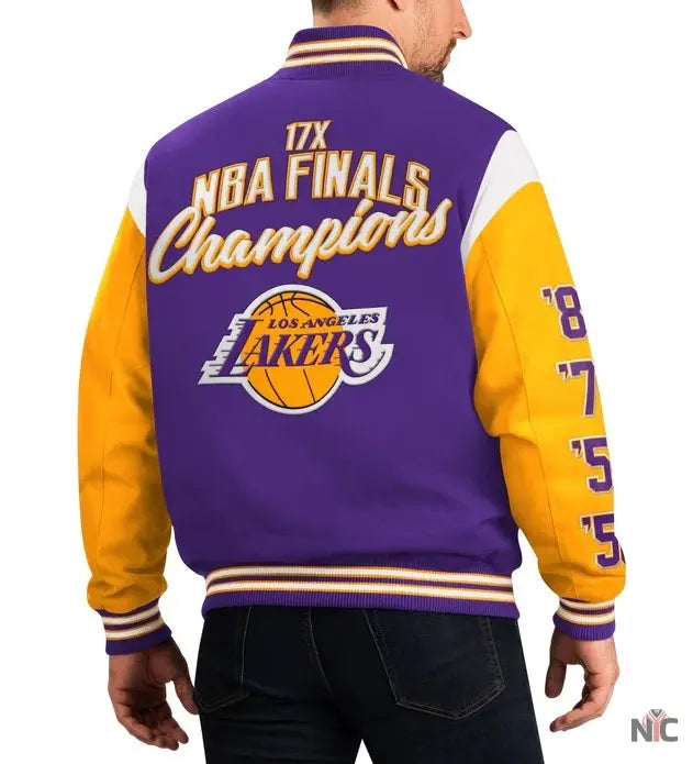 Los Angeles Lakers 17 Time Championship Varsity Jacket