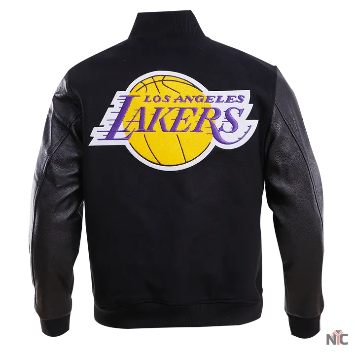 Los Angeles Lakers Gradient Logo Wool Varsity Jacket