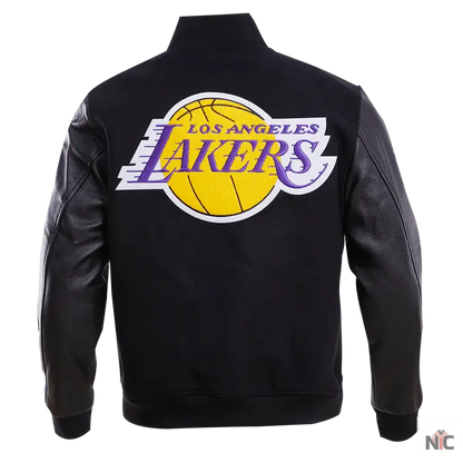 Los Angeles Lakers Gradient Logo Wool Varsity Jacket