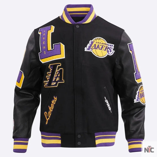 Los Angeles Lakers Mashup Varsity Jacket