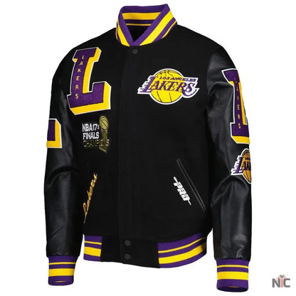 Los Angeles Lakers NBA Finals Champions Black Varsity Jacket