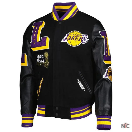Los Angeles Lakers NBA Finals Champions Black Varsity Jacket