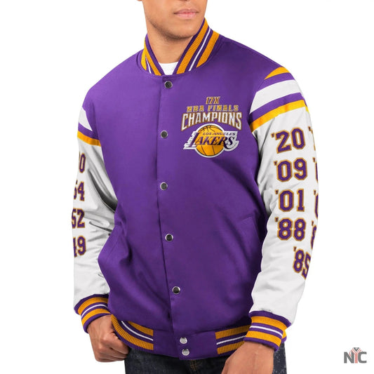 Los Angeles Lakers World Series Champions Purple & White Jacket