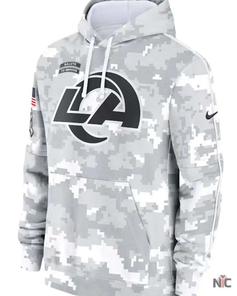 Los Angeles Rams Salute To Service Camo 2024 Hoodie