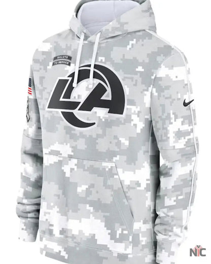 Los Angeles Rams Salute To Service Camo 2024 Hoodie