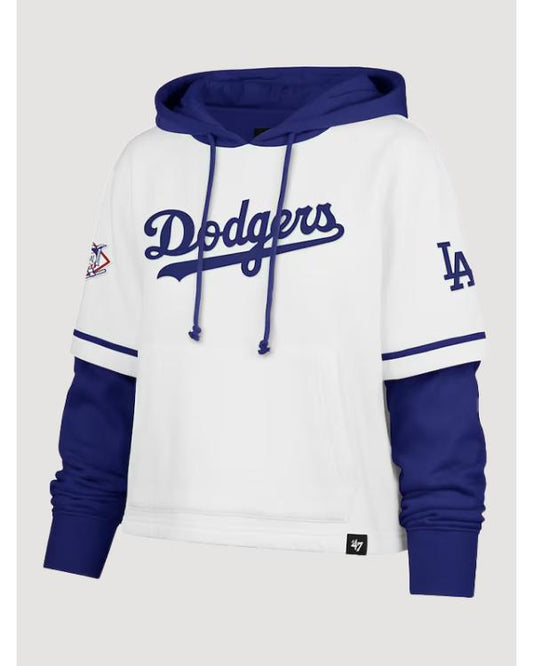 Los Angeles Dodgers ’47 White Trifecta Hoodie