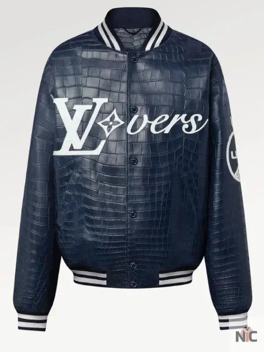 Louis Vuitton Vers 2024 Blue Varsity Jacket