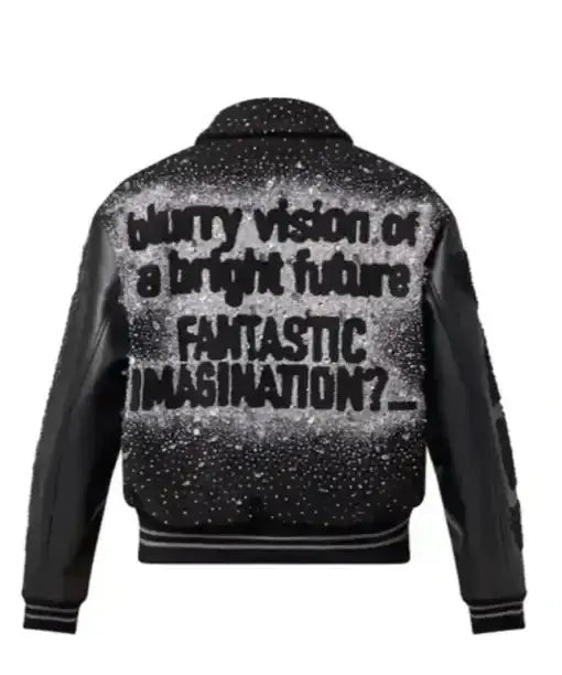 J-hope X Louis Vuitton Black Varsity Jacket