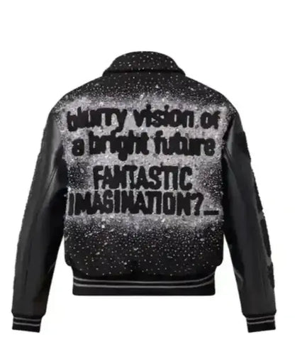 J-hope X Louis Vuitton Black Varsity Jacket
