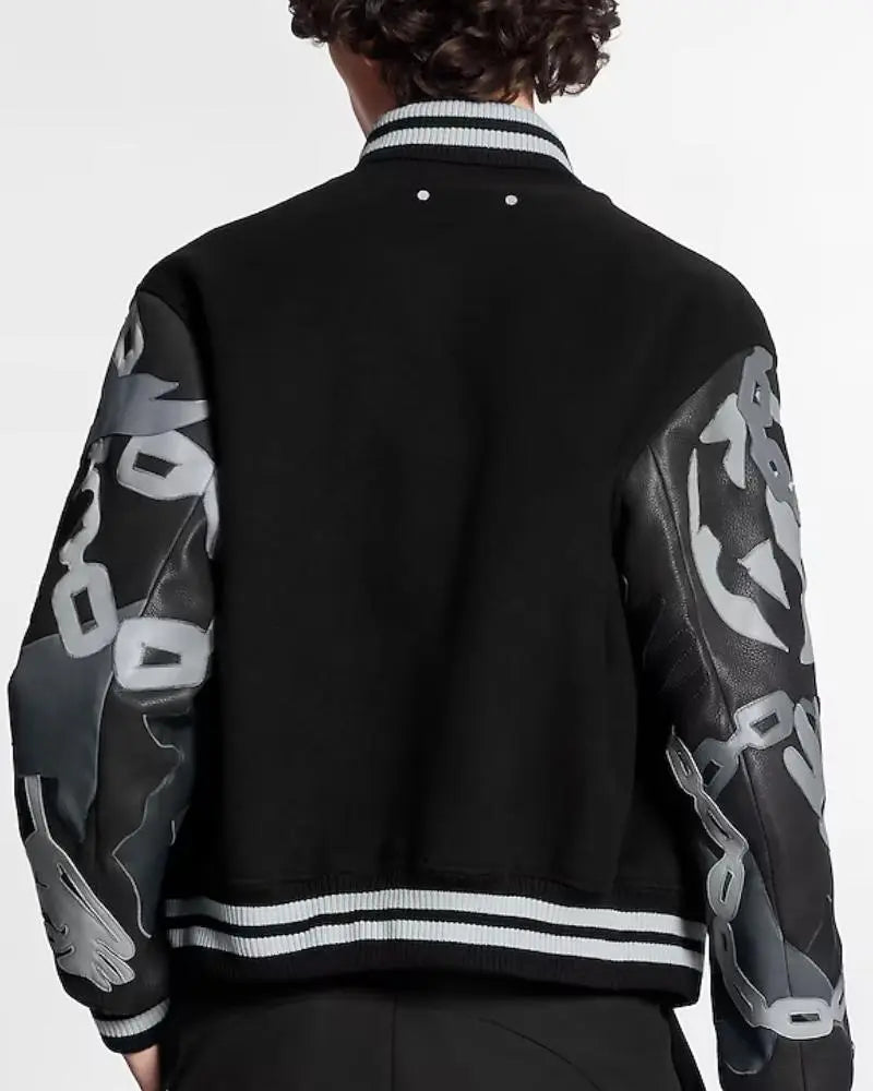Louis Vuitton Chains Camo Varsity Jacket