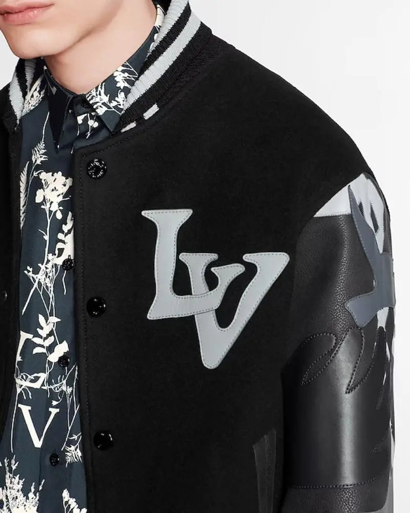 Louis Vuitton Chains Camo Varsity Jacket