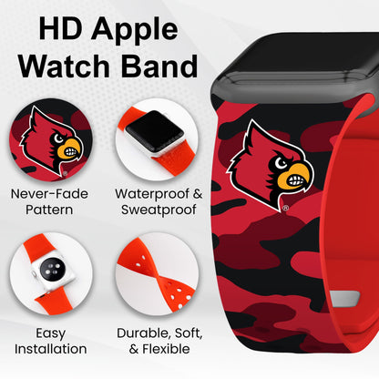 Louisville Cardinals HD Apple Watch Band