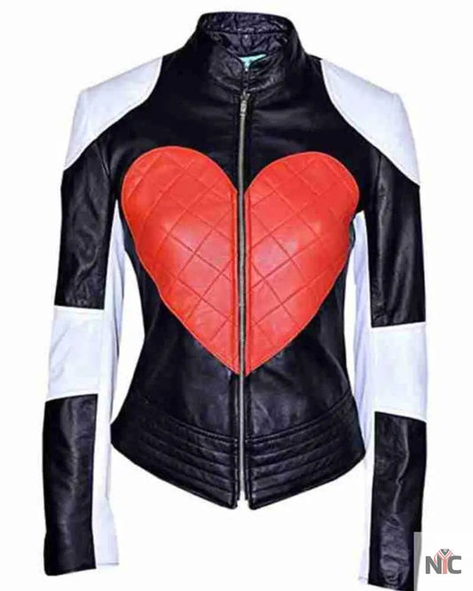 Love Heart Kylie Minogue Leather Jacket