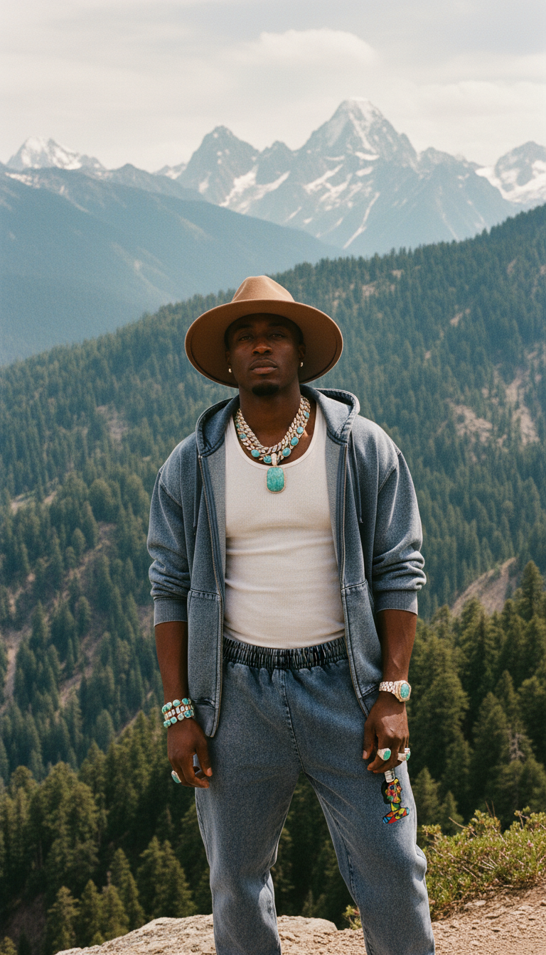 Love Bar Snow Wash Oversized Zip-Up Hoodie