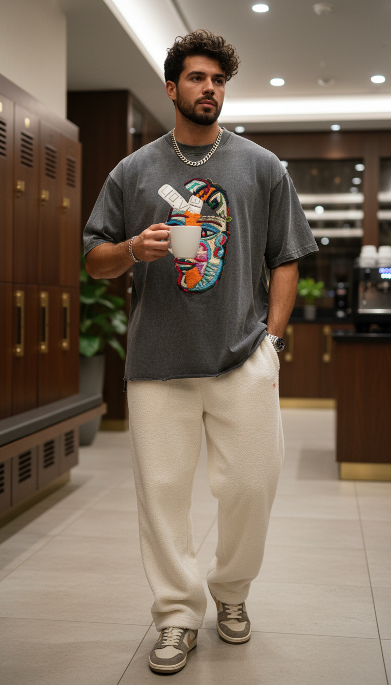 Love Pillcaso Snow Wash Raw-Hem Boxy T-shirt