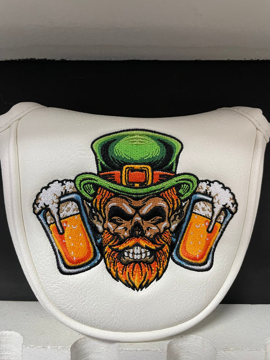 Luck of The Irish Skull Headcover